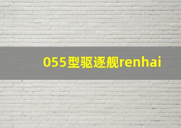 055型驱逐舰renhai