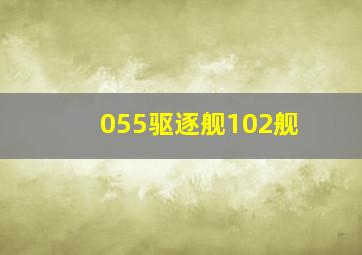 055驱逐舰102舰