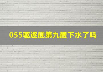 055驱逐舰第九艘下水了吗