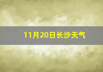 11月20日长沙天气