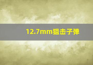 12.7mm狙击子弹