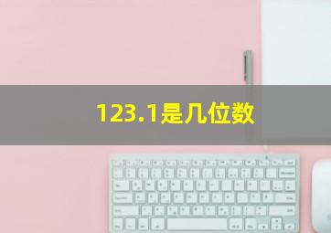 123.1是几位数