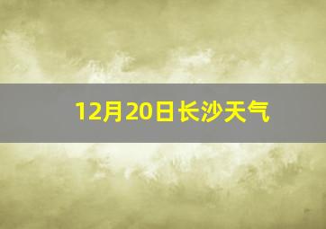 12月20日长沙天气