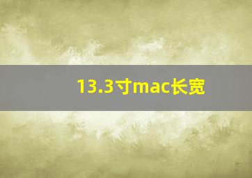 13.3寸mac长宽