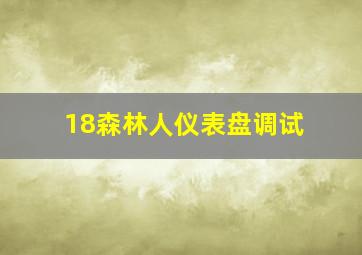 18森林人仪表盘调试