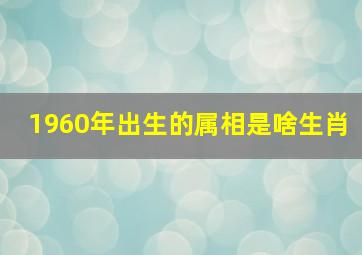 1960年出生的属相是啥生肖