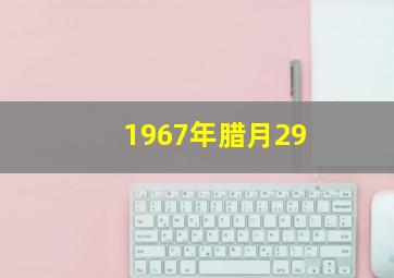 1967年腊月29