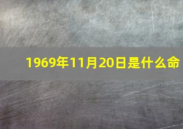 1969年11月20日是什么命