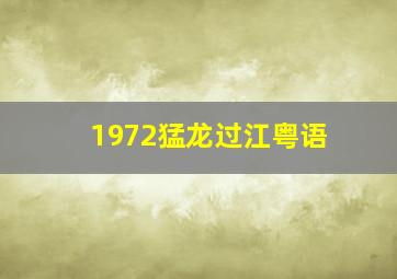 1972猛龙过江粤语