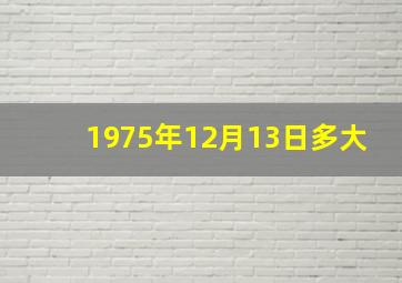 1975年12月13日多大