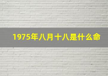 1975年八月十八是什么命