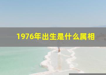 1976年出生是什么属相