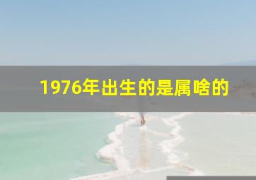 1976年出生的是属啥的