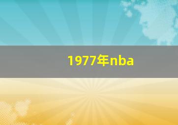 1977年nba