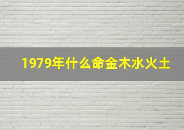 1979年什么命金木水火土