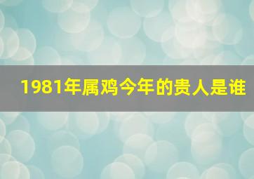 1981年属鸡今年的贵人是谁