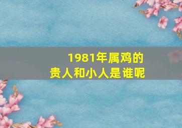 1981年属鸡的贵人和小人是谁呢