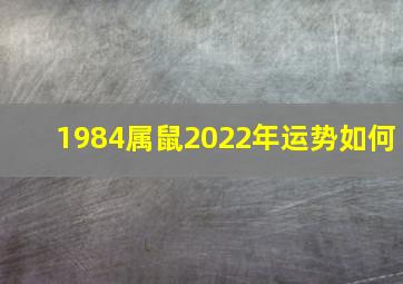 1984属鼠2022年运势如何