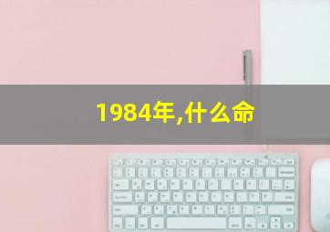 1984年,什么命