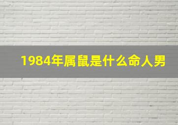 1984年属鼠是什么命人男