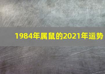 1984年属鼠的2021年运势