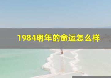 1984明年的命运怎么样