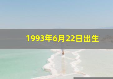 1993年6月22日出生