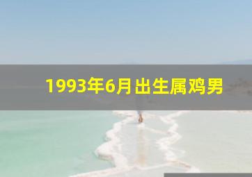 1993年6月出生属鸡男