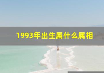 1993年出生属什么属相