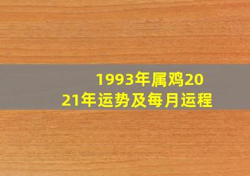 1993年属鸡2021年运势及每月运程