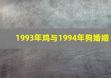 1993年鸡与1994年狗婚姻