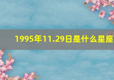 1995年11.29日是什么星座