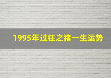 1995年过往之猪一生运势