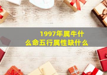 1997年属牛什么命五行属性缺什么