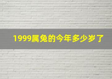 1999属兔的今年多少岁了