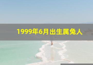 1999年6月出生属兔人