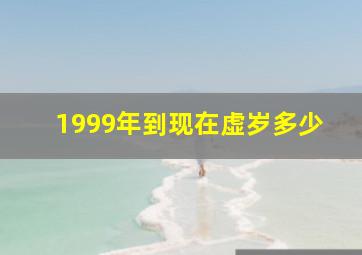 1999年到现在虚岁多少