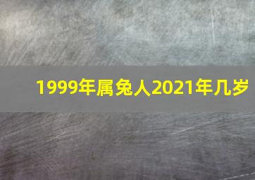 1999年属兔人2021年几岁