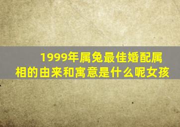 1999年属兔最佳婚配属相的由来和寓意是什么呢女孩