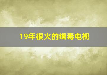 19年很火的缉毒电视