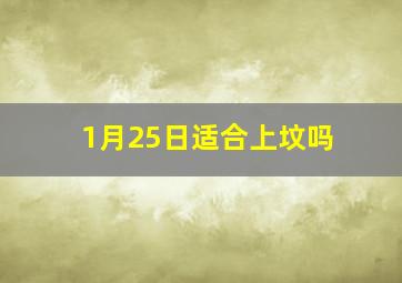 1月25日适合上坟吗