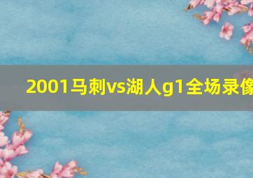 2001马刺vs湖人g1全场录像