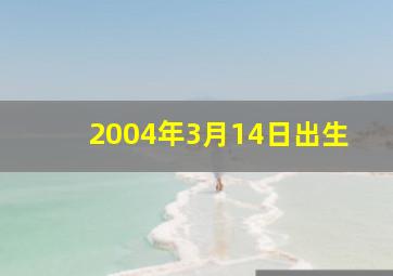 2004年3月14日出生