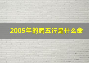 2005年的鸡五行是什么命