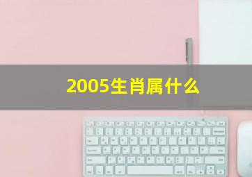 2005生肖属什么