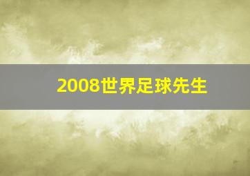 2008世界足球先生