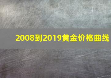 2008到2019黄金价格曲线