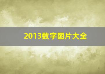 2013数字图片大全