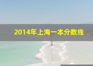 2014年上海一本分数线