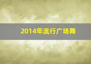 2014年流行广场舞